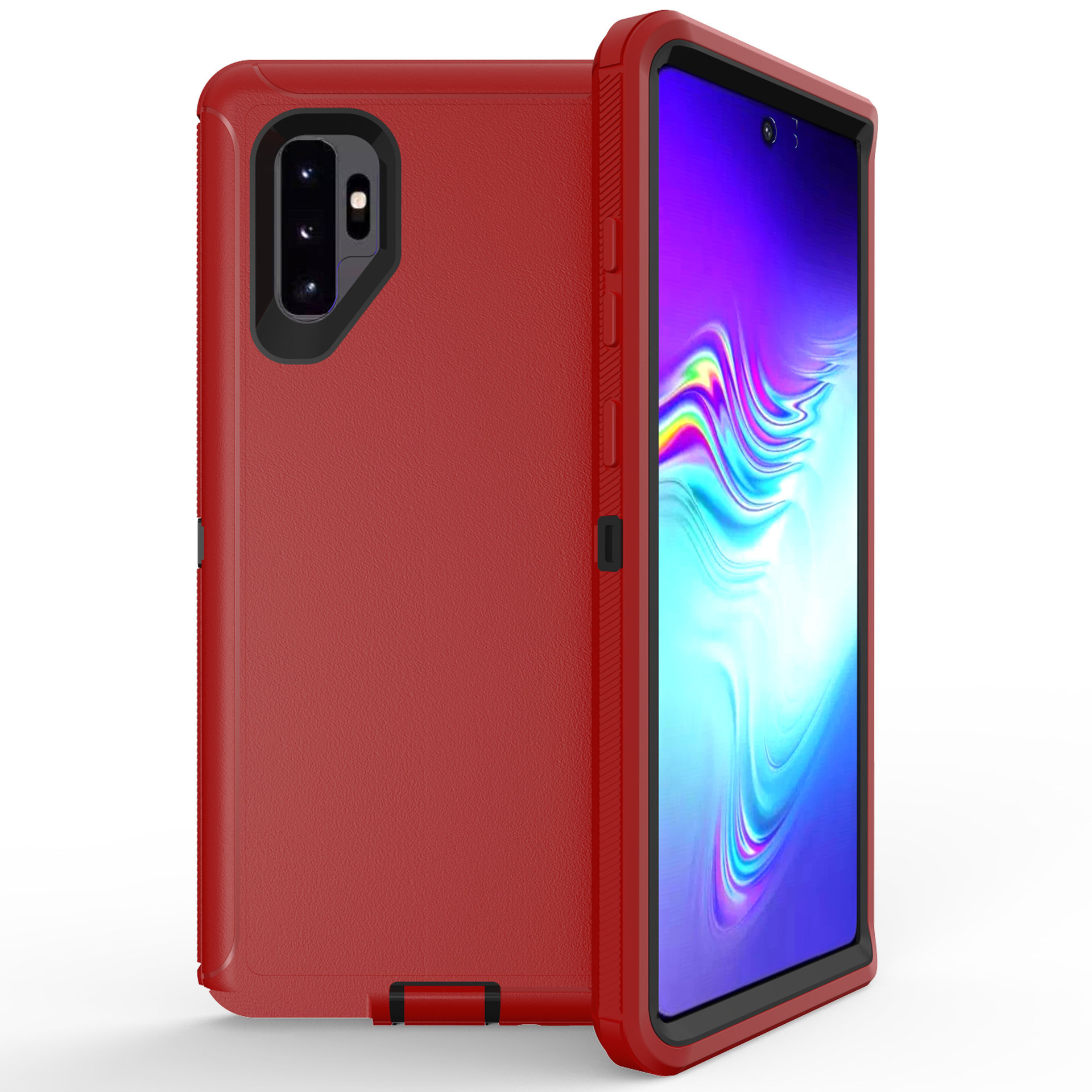 Galaxy Note 10+ (Plus) Armor Robot Case (Red Black)